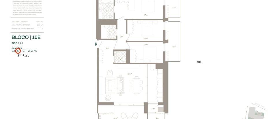 Apartamento T3 em Santa Marinha E São Pedro Da Afurada de 128 m²