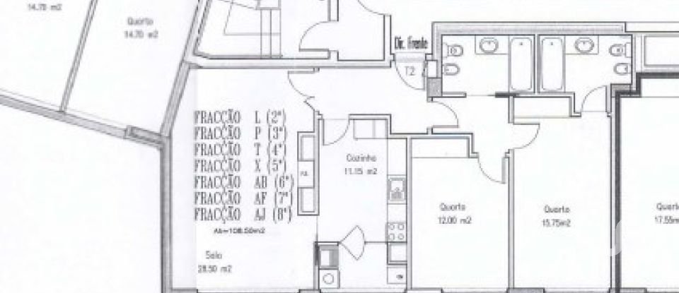 Apartamento T2 em Ramalde de 109 m²