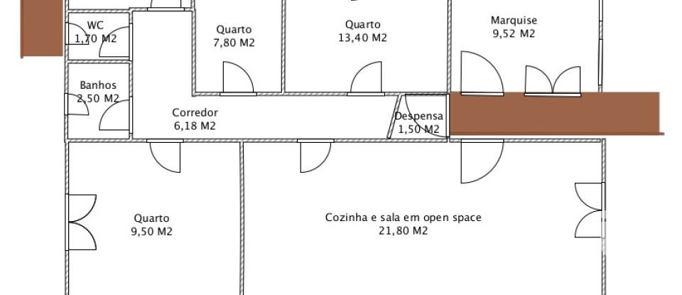 Lodge T4 in Aguiar da Beira e Coruche of 150 m²