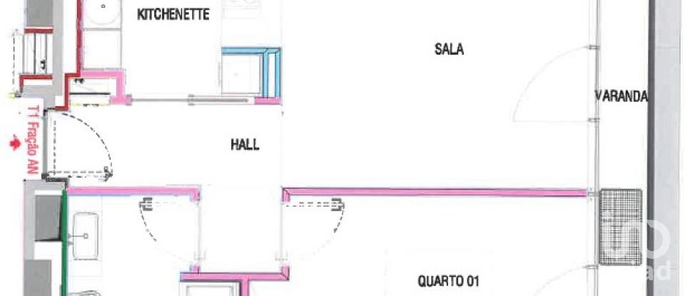 Appartement T1 à Campolide de 72 m²