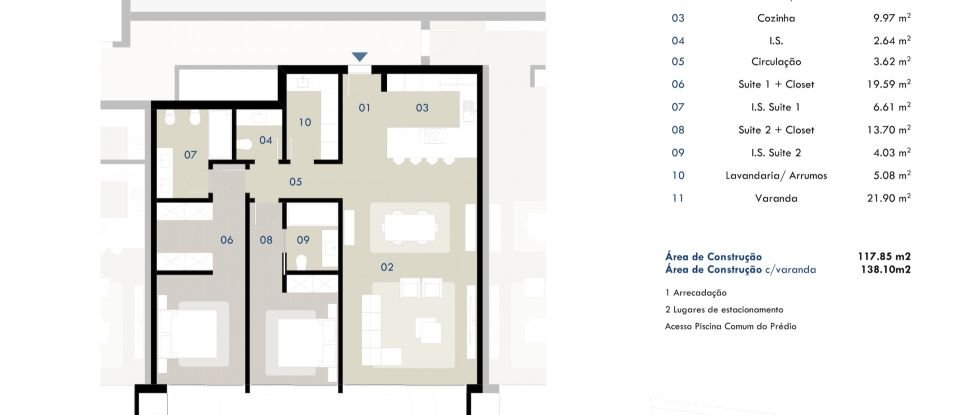 Apartment T2 in Câmara de Lobos of 142 m²