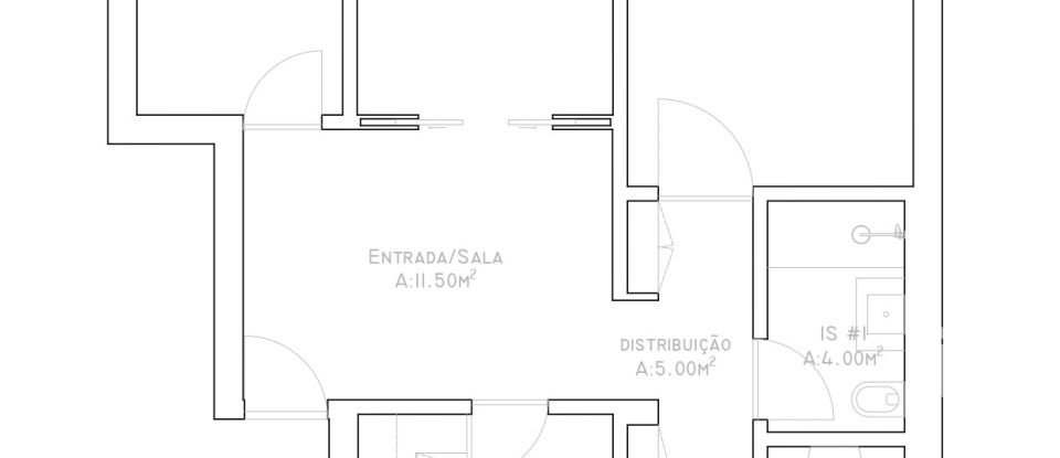 Appartement T3 à Lordelo Do Ouro E Massarelos de 86 m²