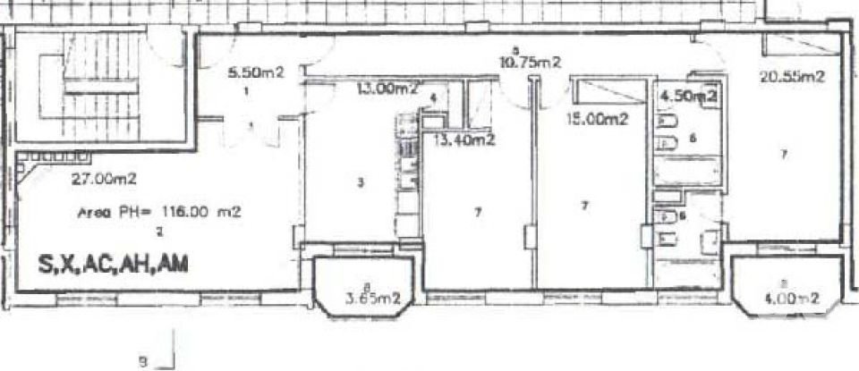 Apartment T3 in Darque of 116 m²