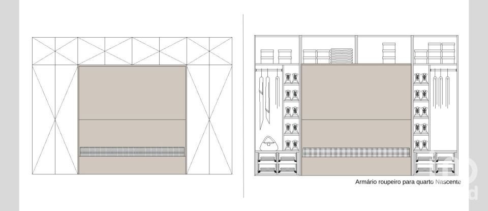 Apartamento T2 em Cedofeita, Santo Ildefonso, Sé, Miragaia, São Nicolau e Vitória de 92 m²
