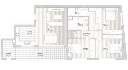 Apartment T3 in Ferreiros E Gondizalves of 102 m²