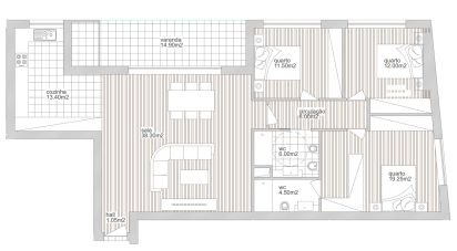 Appartement T3 à Ferreiros E Gondizalves de 112 m²