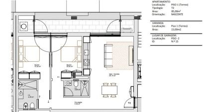 Apartment T2 in Paranhos of 85 m²