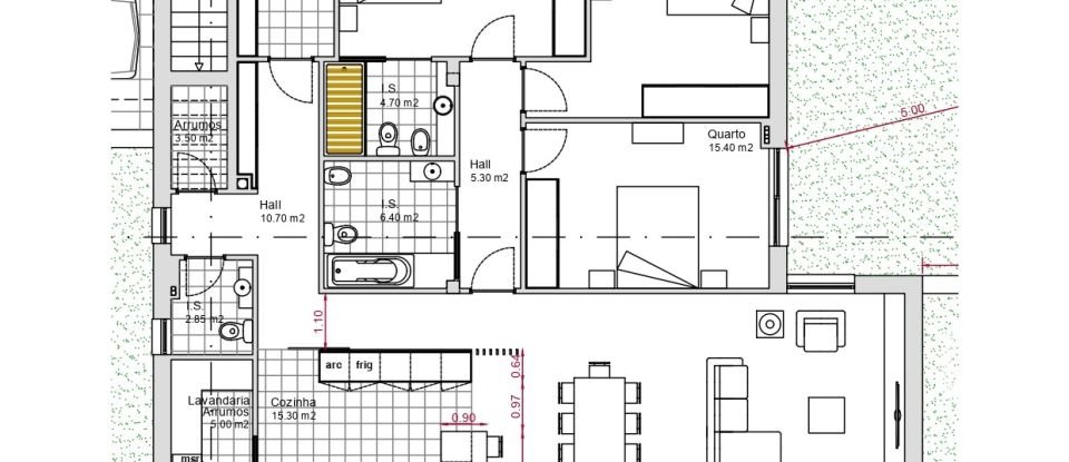 Apartment T3 in Campo e Sobrado of 267 m²