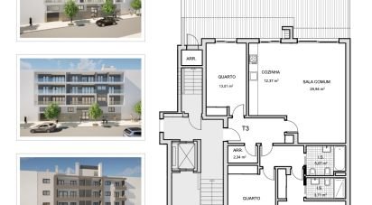 Apartment T3 in Montenegro of 126 m²