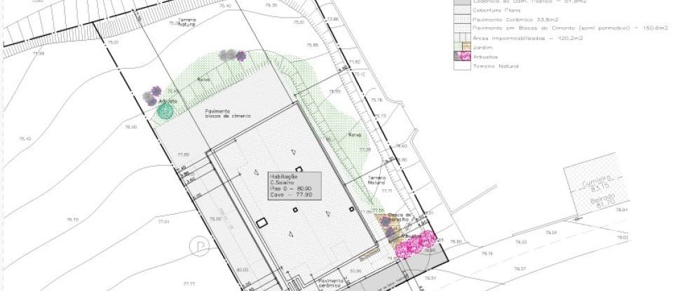 Terrain à bâtir à Cadaval e Pêro Moniz de 888 m²