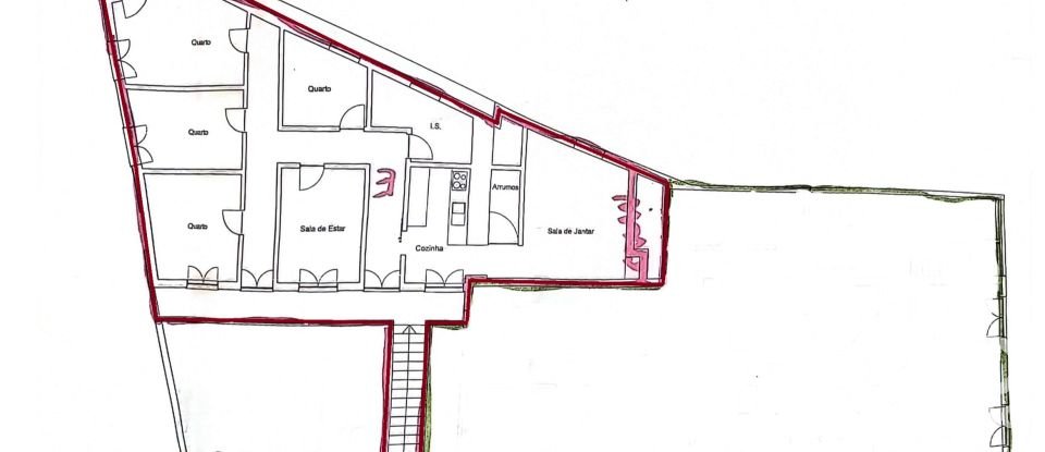 Habitação T3 em São Miguel, Santa Eufémia e Rabaçal de 154 m²