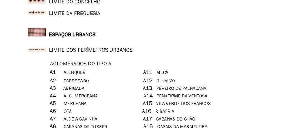 Terreno urbano em Aldeia Galega da Merceana e Aldeia Gavinha de 4 000 m²