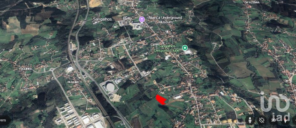 Terreno urbano em Sangalhos de 6 072 m²