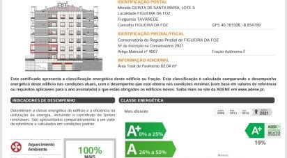 Appartement T2 à Tavarede de 96 m²