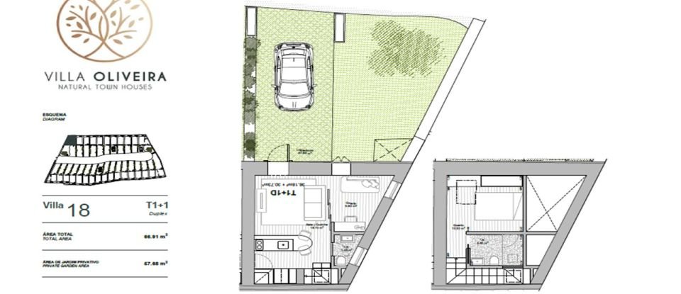 Maison T2 à Rio Tinto de 67 m²