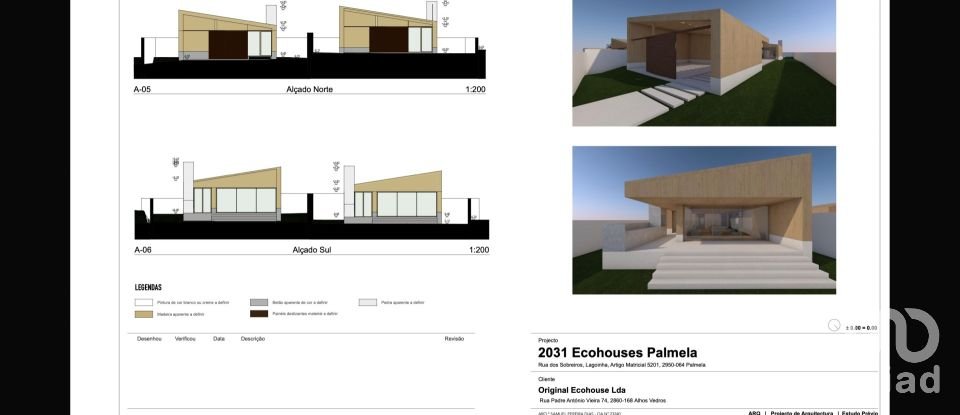 Terrain à Palmela de 1 086 m²