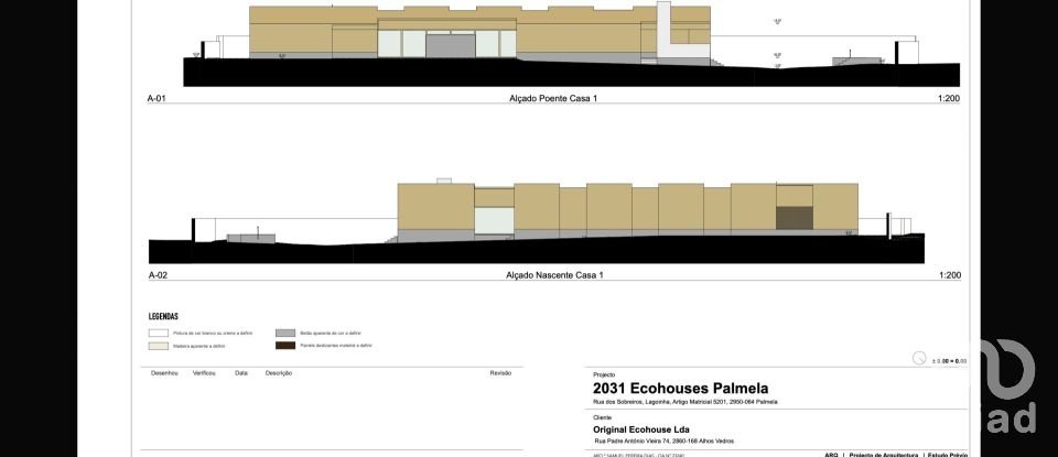 Terrain à Palmela de 1 086 m²