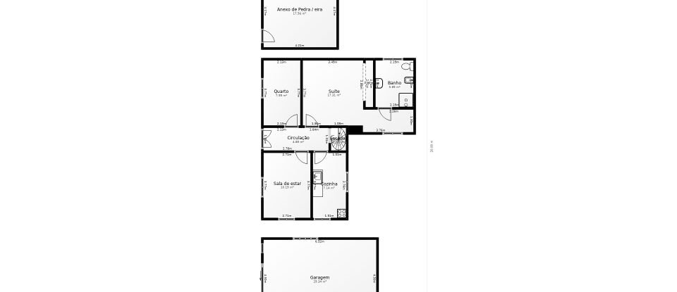 Casa de Campo T2 em Castelo de 52 m²