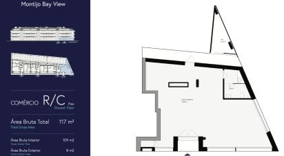 Loja / Estabelecimento Comercial em Montijo e Afonsoeiro de 117 m²