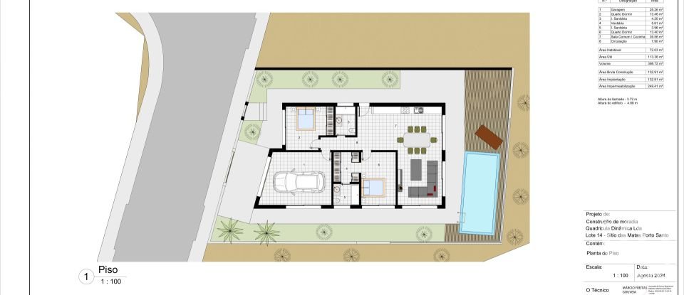Moradia T3 em Porto Santo de 133 m²