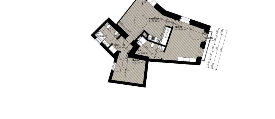 Appartement T2 à Alcochete de 62 m²