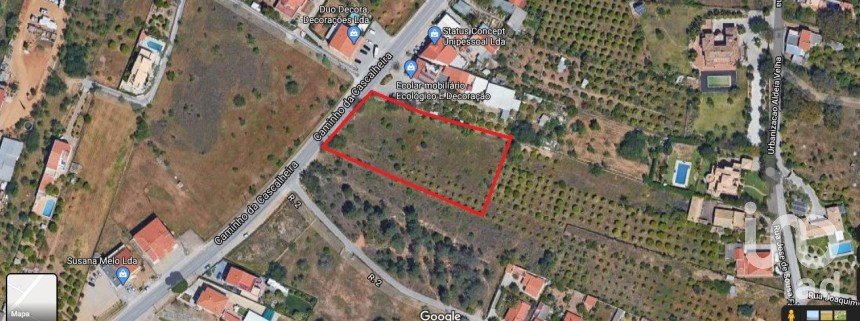 Terreno rústico em Quarteira de 3 500 m²