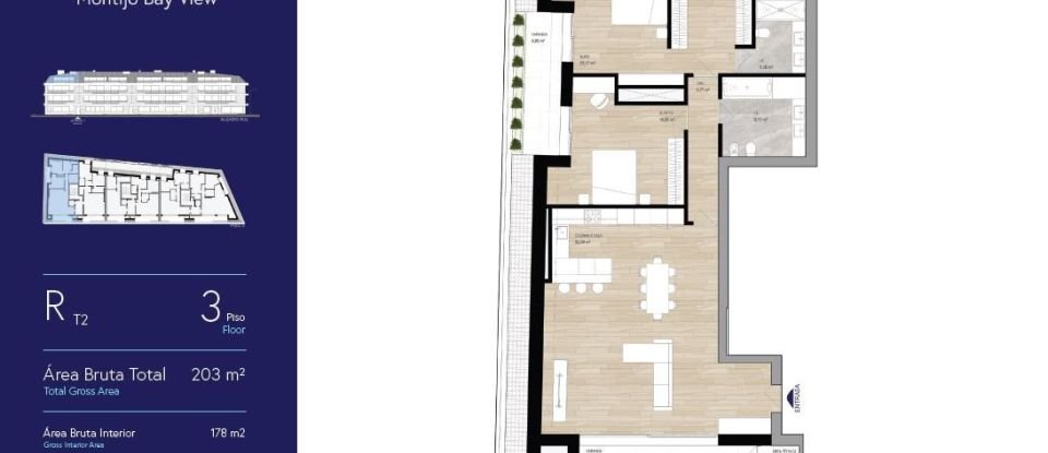 Apartamento T2 em Montijo e Afonsoeiro de 203 m²