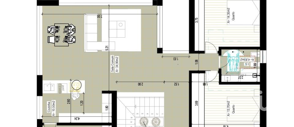 Gîte T4 à Tornada e Salir do Porto de 197 m²
