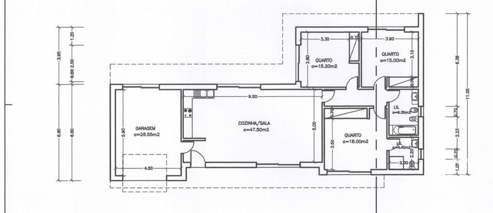 House T3 in Cadaval e Pêro Moniz of 160 m²