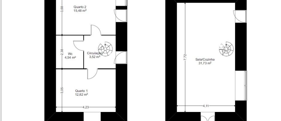 Maison T2 à Labruja de 175 m²