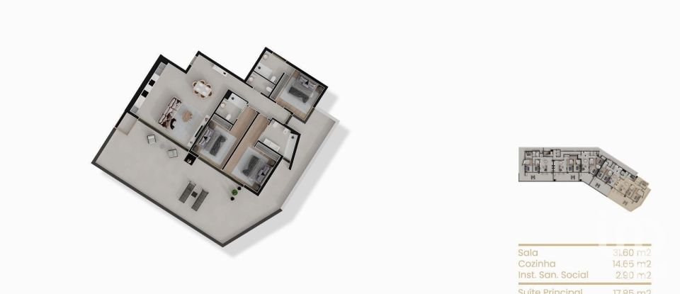 Apartment T3 in Calheta of 143 m²