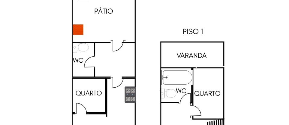 Moradia T3 em Mafamude e Vilar do Paraíso de 123 m²