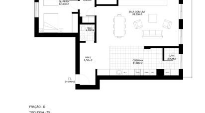 Appartement T3 à Santa Marinha E São Pedro Da Afurada de 140 m²