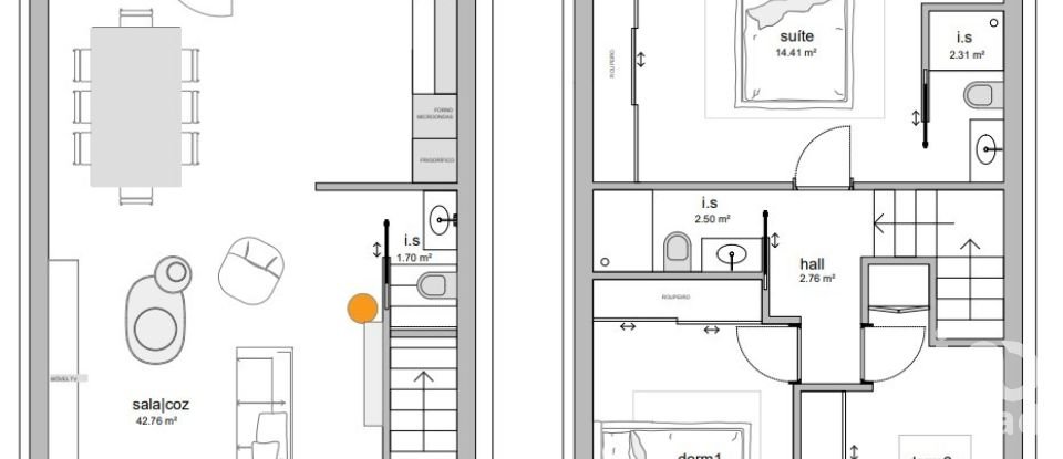 Maison T3 à Ramalde de 106 m²