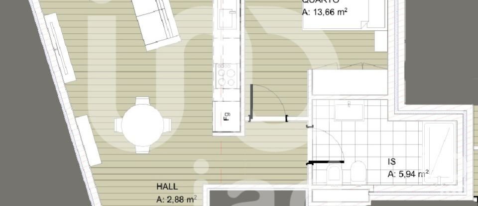 Apartamento T1 em Viana do Castelo (Santa Maria Maior e Monserrate) e Meadela de 62 m²