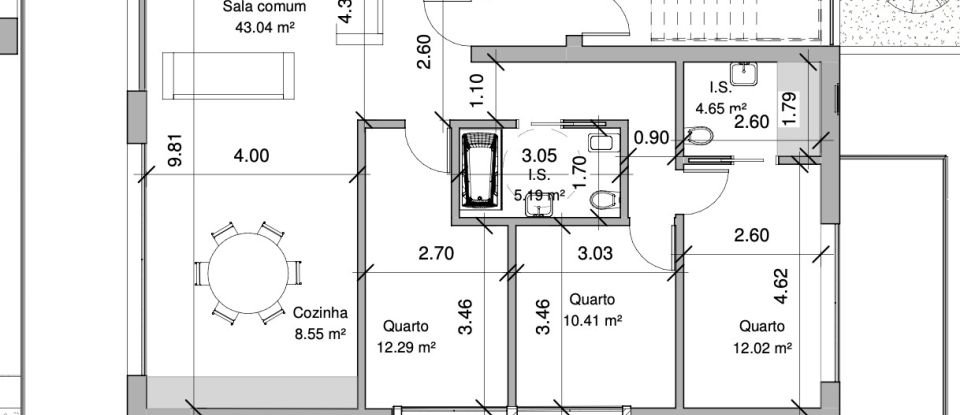 Appartement T3 à Estômbar e Parchal de 170 m²