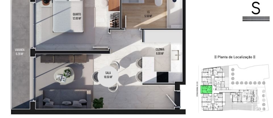 Apartment T1 in Ribeira Brava of 70 m²