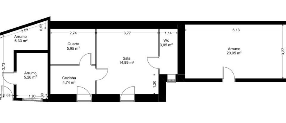 Maison T2 à Lanheses de 76 m²