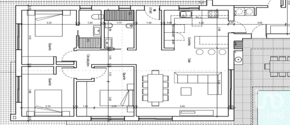 Gîte T3 à Fernão Ferro de 140 m²