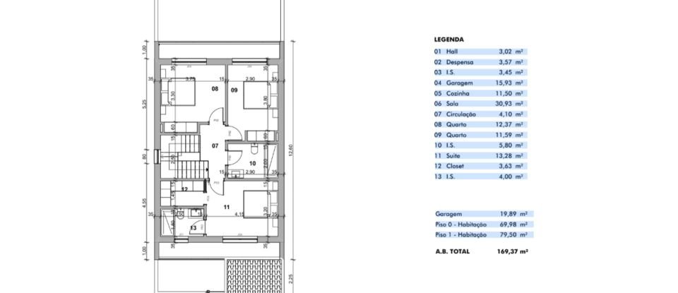 Moradia T3 em Salvaterra de Magos e Foros de Salvaterra de 105 m²