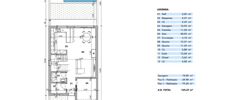 Moradia T3 em Salvaterra de Magos e Foros de Salvaterra de 105 m²