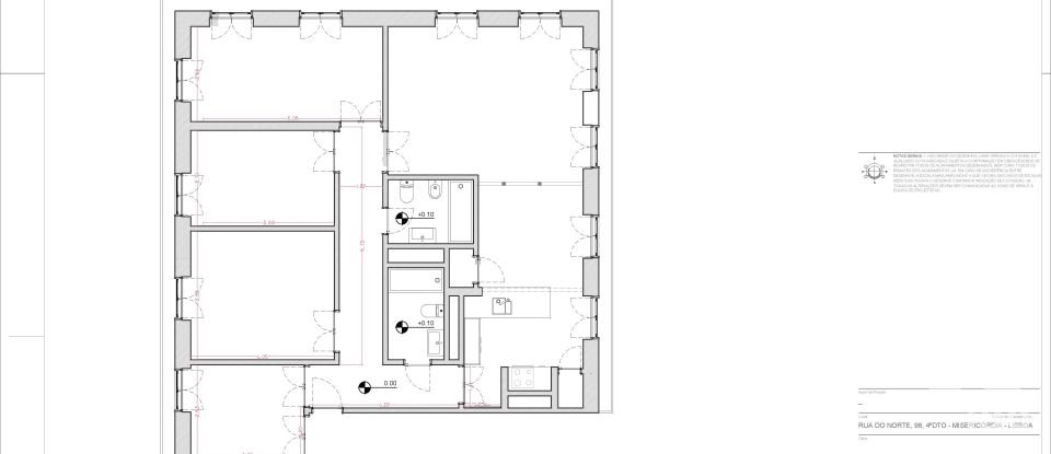 Apartment T4 in Misericórdia of 141 m²