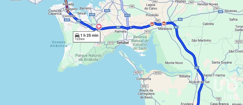Moradia T4 em Grândola e Santa Margarida da Serra de 80 m²