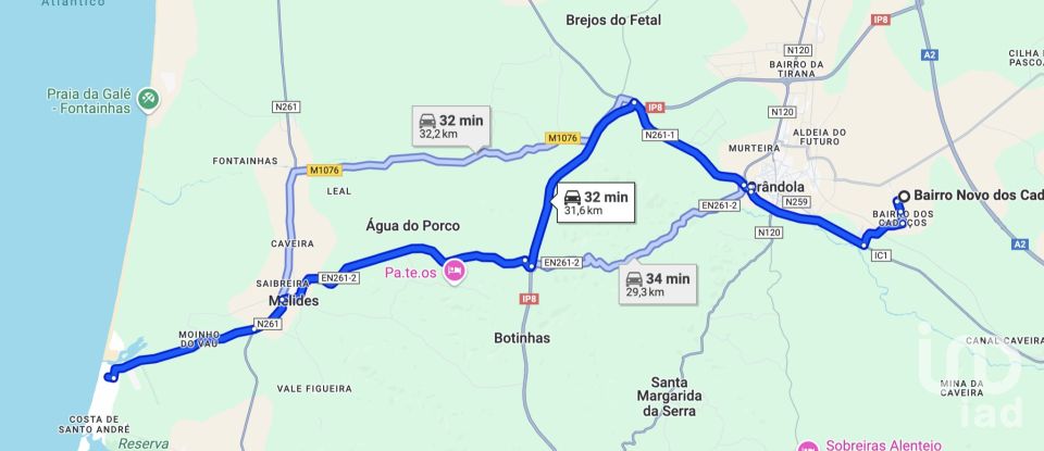 Moradia T4 em Grândola e Santa Margarida da Serra de 80 m²