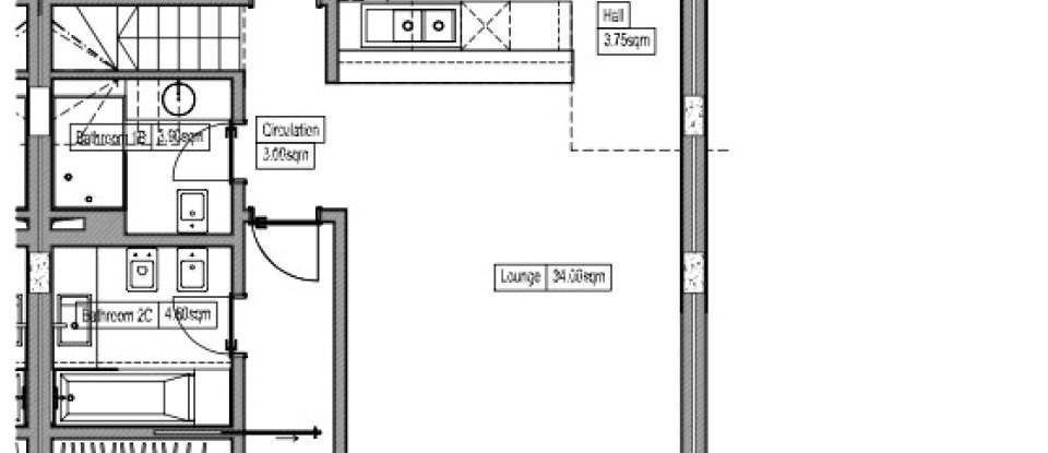 Apartamento T3 em Alcantarilha e Pêra de 140 m²