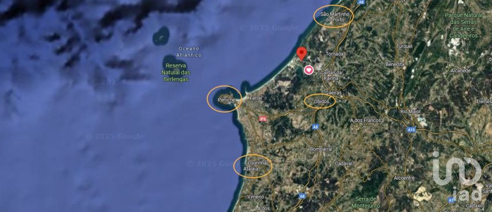 Terrain à bâtir à Foz do Arelho de 320 m²