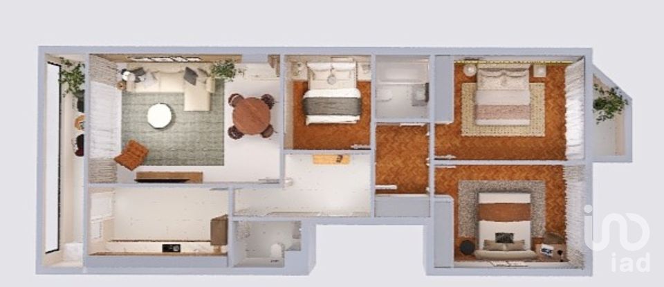 Appartement T2 à São Félix da Marinha de 115 m²