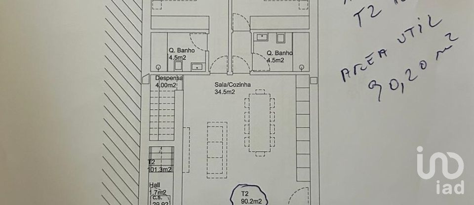Appartement T2 à Arcozelo de 126 m²