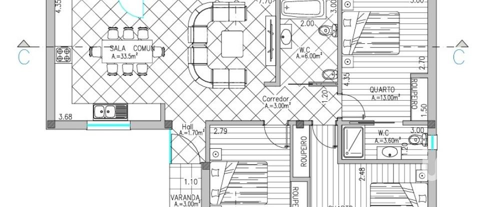 House T3 in Louriçal of 105 m²