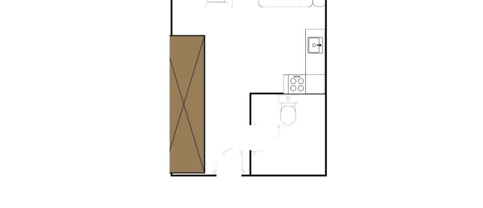 Apartment T0 in Matosinhos e Leça da Palmeira of 28 m²